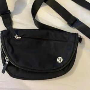 lululemon athletica Black Nylon Crossbody Sling